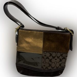 Coach Vintage Suede Patchwork